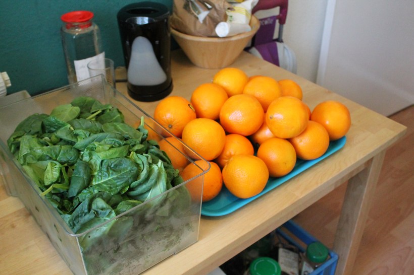 1 Kilo Spinat und 30 Orangen